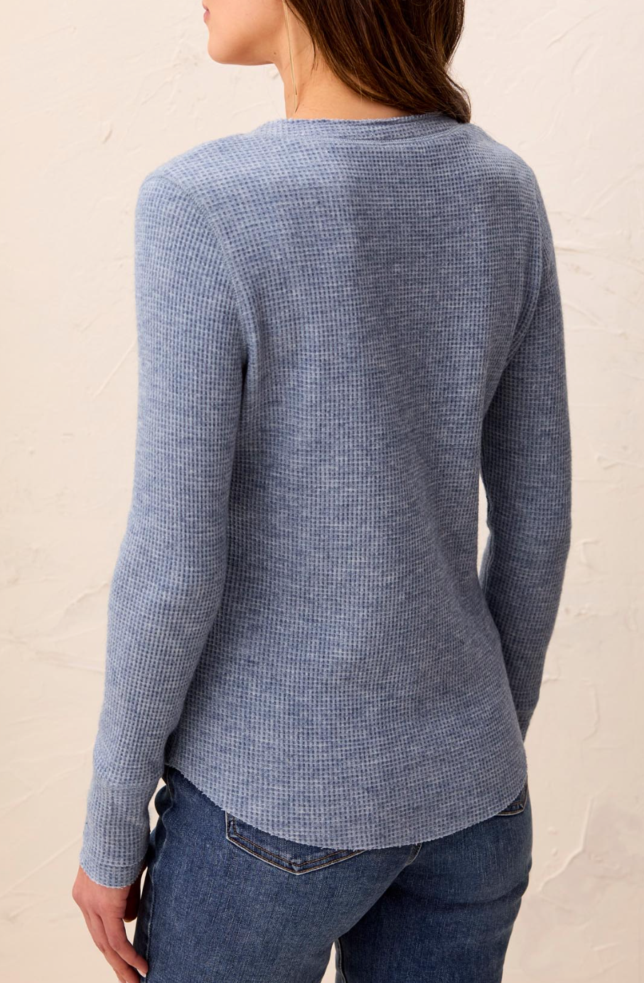 Tribal Henley Top w/Buttons