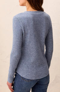 Tribal Henley Top w/Buttons