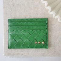 Mariah Woven Small Card Holder Wallet