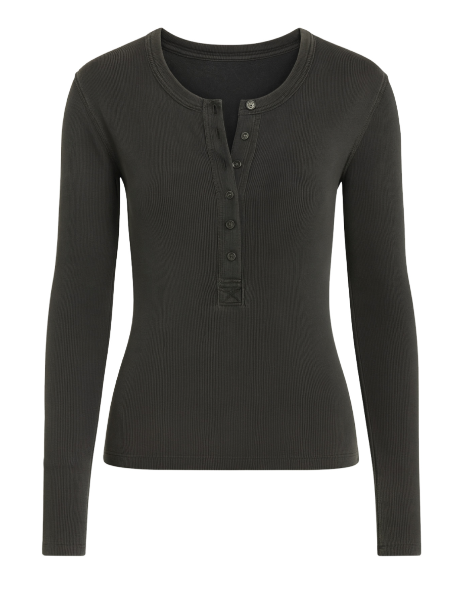 Dear John Edie Henley Long Sleeve Top