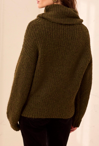 Tribal Cowl Neck Sweater