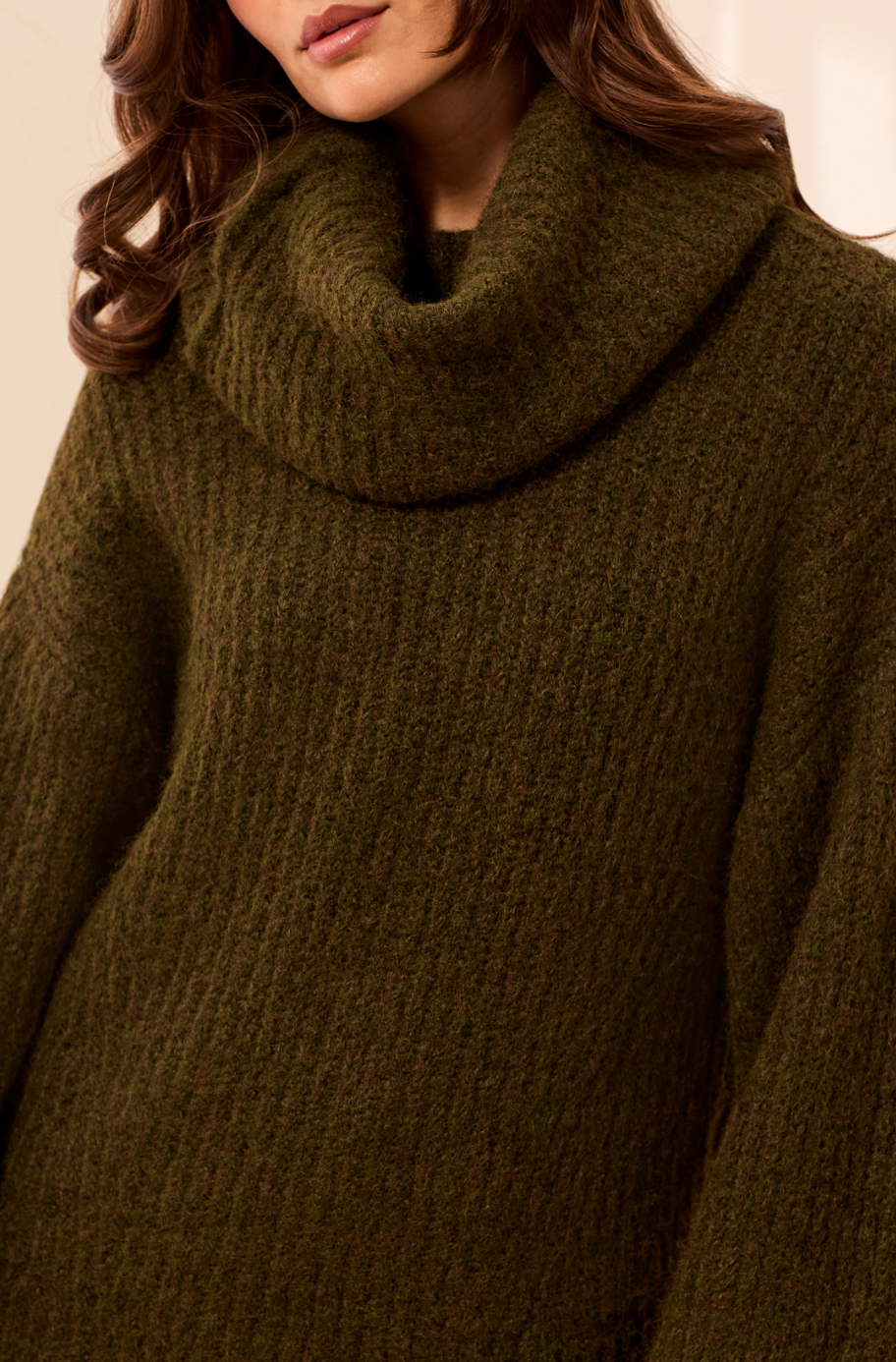 Tribal Cowl Neck Sweater