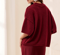 Tribal Elbow Sleeve Crew Neck Sweater