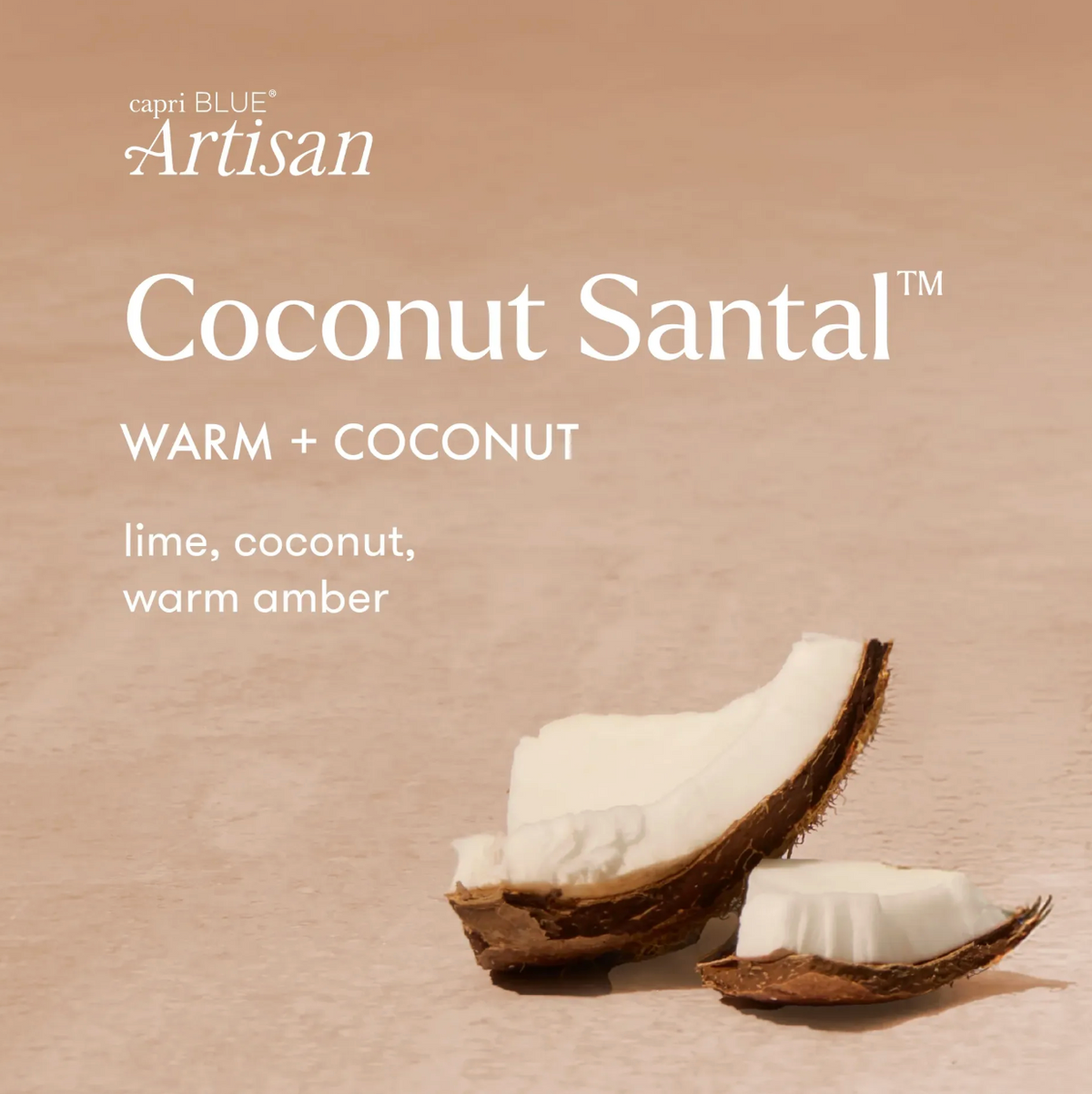 Artisan Terrazza Velluto Candle-Coconut Santal