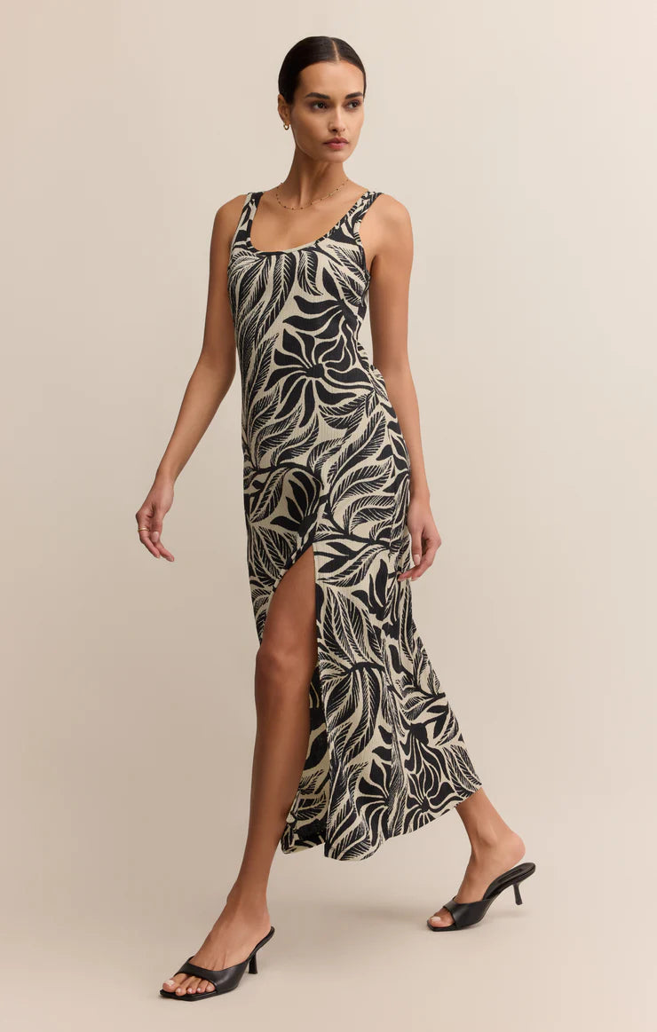 Z Supply Polanco Palm Midi Dress