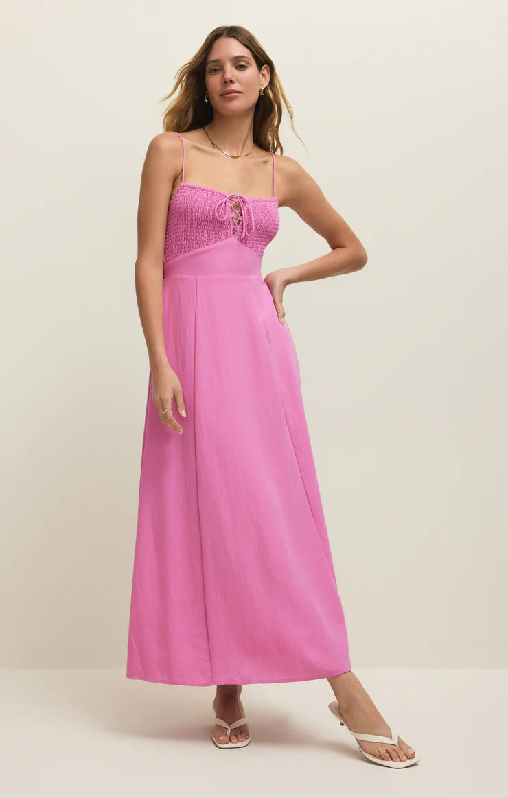Z Supply Granada Airy Maxi Dress-Pink Rose