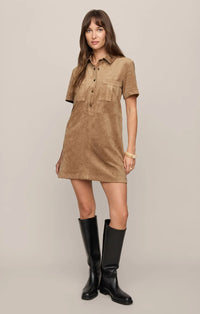 Z Supply Leone Suede Mini Dress