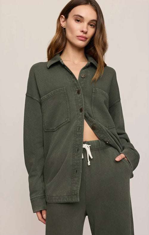 All Day Knit Jacket-Olive