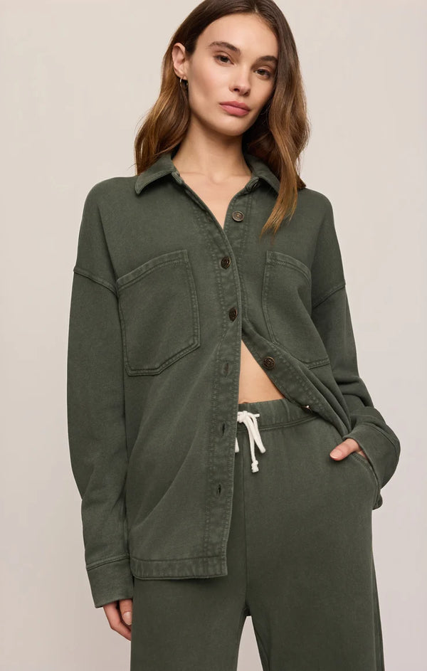 All Day Knit Jacket-Olive