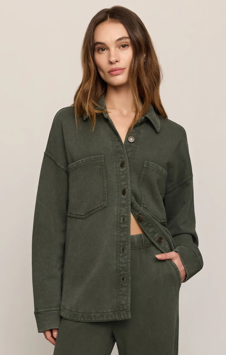 All Day Knit Jacket-Olive