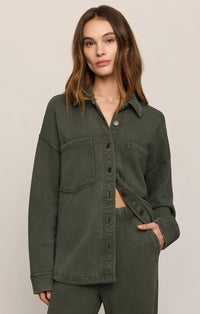 All Day Knit Jacket-Olive