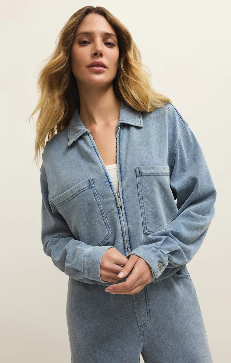 Heritage Knit Denim Jacket