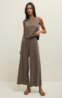 Sloane Cotton Jersey Tank-Taupe