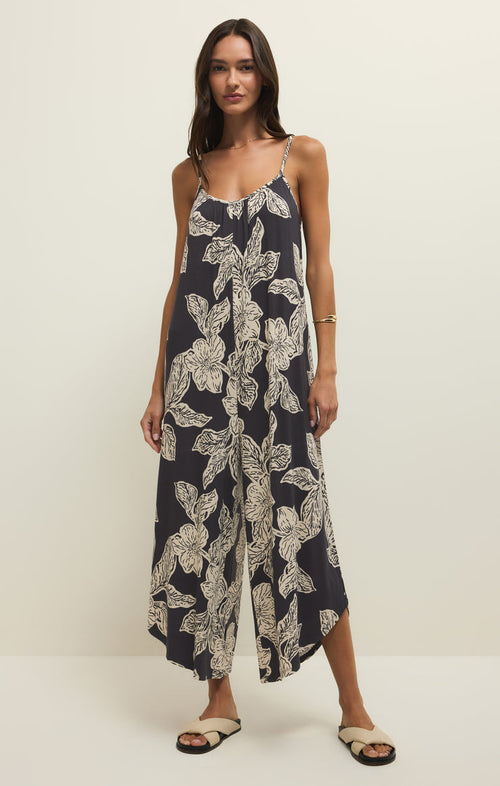 Flared Asha Floral Jumpsuit