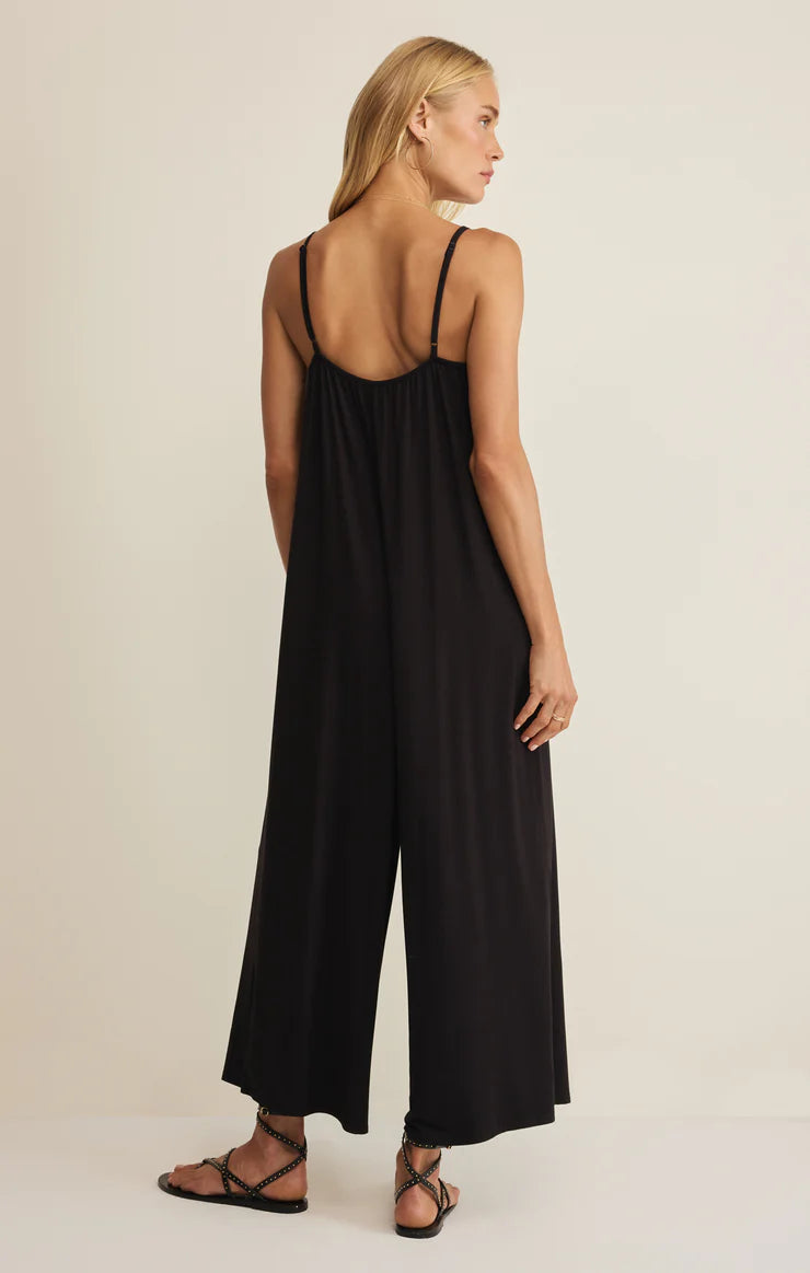 Day Off Stretch Jumpsuit-Black