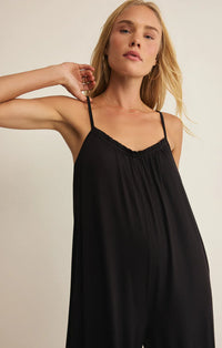 Day Off Stretch Jumpsuit-Black