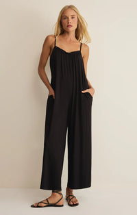 Day Off Stretch Jumpsuit-Black