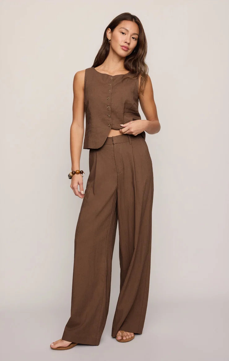 Z Supply Overlook Linen Pant-Palo Santo