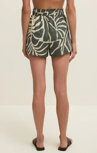 Z Supply Cima Tova Palm Linen Short