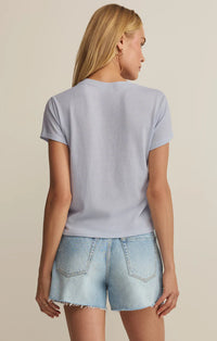 Tourist Knit Jersey Tee-Hamptons Blue