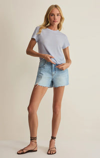 Tourist Knit Jersey Tee-Hamptons Blue