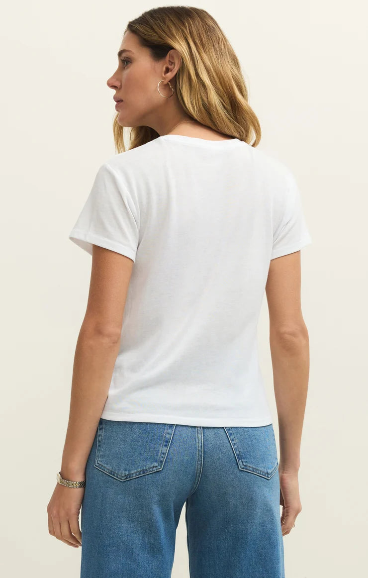 Tourist Knit Jersey Tee-White