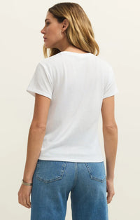 Tourist Knit Jersey Tee-White