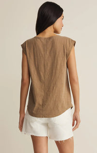 Per Diem V-Neck Tee-Taro