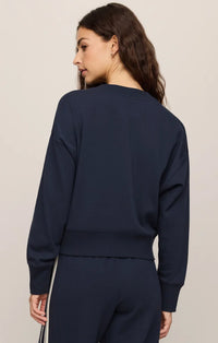 Z Supply Comeback Track Sweatshirt -Eclipse