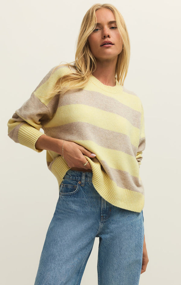 Cirrus Cozy Stripe Sweater-Sunnyside