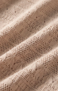 Avery Lace Sweater Top-Ecru