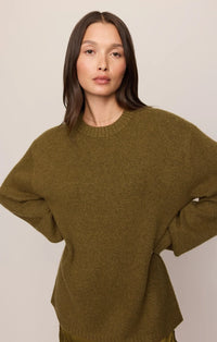 Chill Mode Sweater-Golden Sage