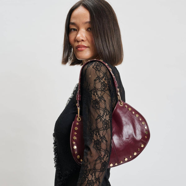 Nova Crossbody w/Studs -Wine