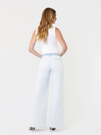 Contrast Waistband Stripe Jean-Castle Rock