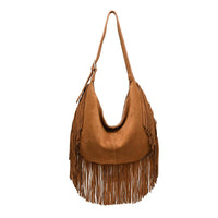 Reba Fringe Hobo Handbag