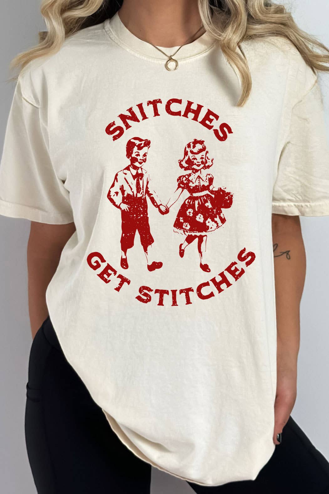 Snitches Get Stitches Tee