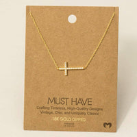 Jewel Cross Pendant Necklace