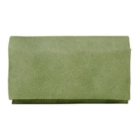Latico Eloise Handcrafted Leather Wallet: Grass