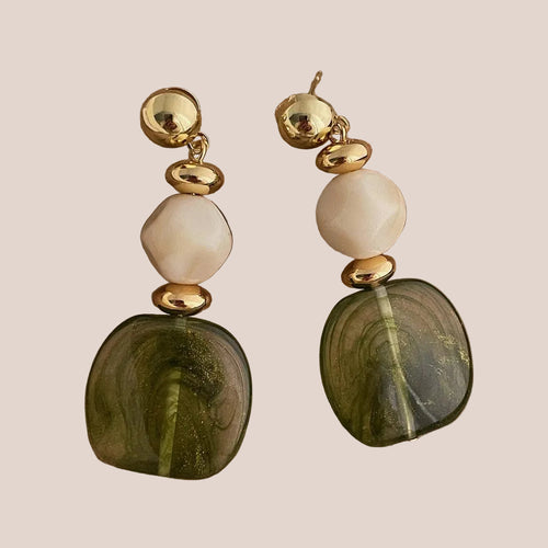 Geo Acrylic Dangle Earrings