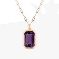 Vintage Style Zircon Pendant Necklace