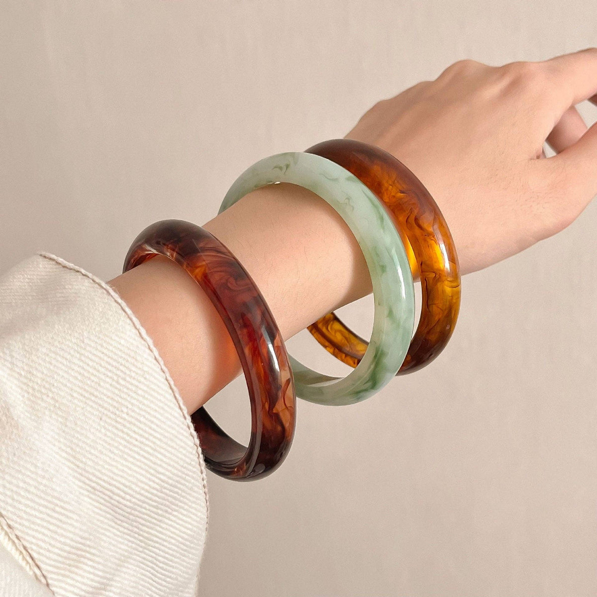 Resin Bangle Bracelet