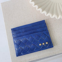 Mariah Woven Small Card Holder Wallet