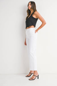 Classic Straight Denim-White