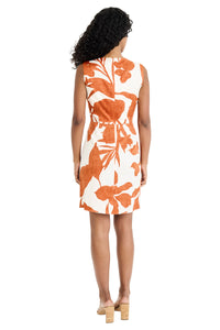 Alivia botanical print Faux Wrap Dress