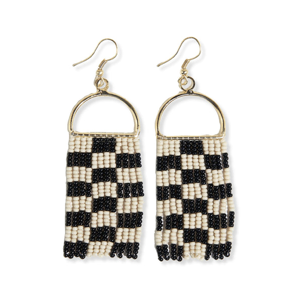 INK Allison Checkered Fringe