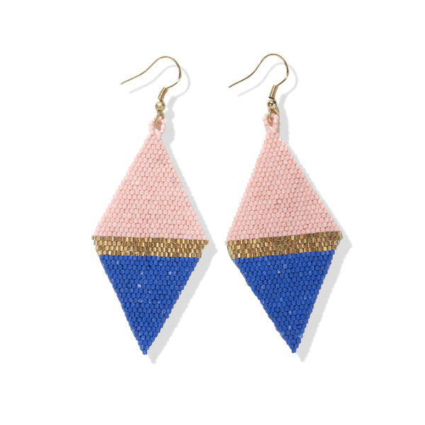 INK Frida Color Block Beaded Triangle Earring