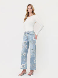 Vintage Floral Wide Leg Jean