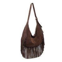Reba Fringe Hobo Handbag