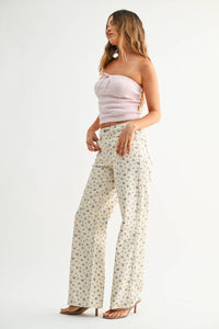 JBD Vintage Floral Straight Jeans