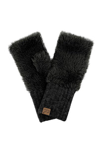 C.C Fur Fingerless Glove